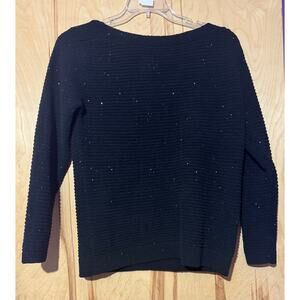 Calvin Klein Black Boat Neck Sweater Size S NWT